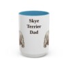 15oz Skye Terrier Dog Dad Mug, Light Blue, front view