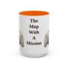 15oz Funny Skye Terrier Mug, Orange, front view