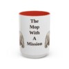 15oz Funny Skye Terrier Mug, Red, front view