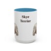 15oz Skye Terrier Mug, Light Blue, front view