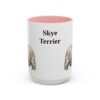 15oz Skye Terrier Mug, Pink, front view