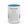 15oz Skye Terrier Mug, Light Blue, front view