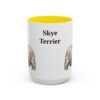15oz Skye Terrier Mug, Yellow, front view