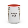 15oz Sloughi Dog Dad Mug, Red, front view