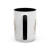 15oz Sloughi Latin Mug, Black, back view