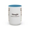 15oz Sloughi Latin Mug, Light Blue, front view