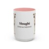 15oz Sloughi Latin Mug, Pink, front view