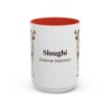 15oz Sloughi Latin Mug, Red, front view