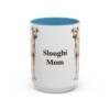 15oz-sloughi-mug-mom-light-blue 15oz Sloughi Dog Mom Mug, Light Blue, front view