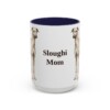15oz-sloughi-mug-mom-navy 15oz Sloughi Dog Mom Mug, Navy, front view