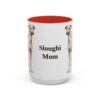 15oz-sloughi-mug-mom-red 15oz Sloughi Dog Mom Mug, Red, front view