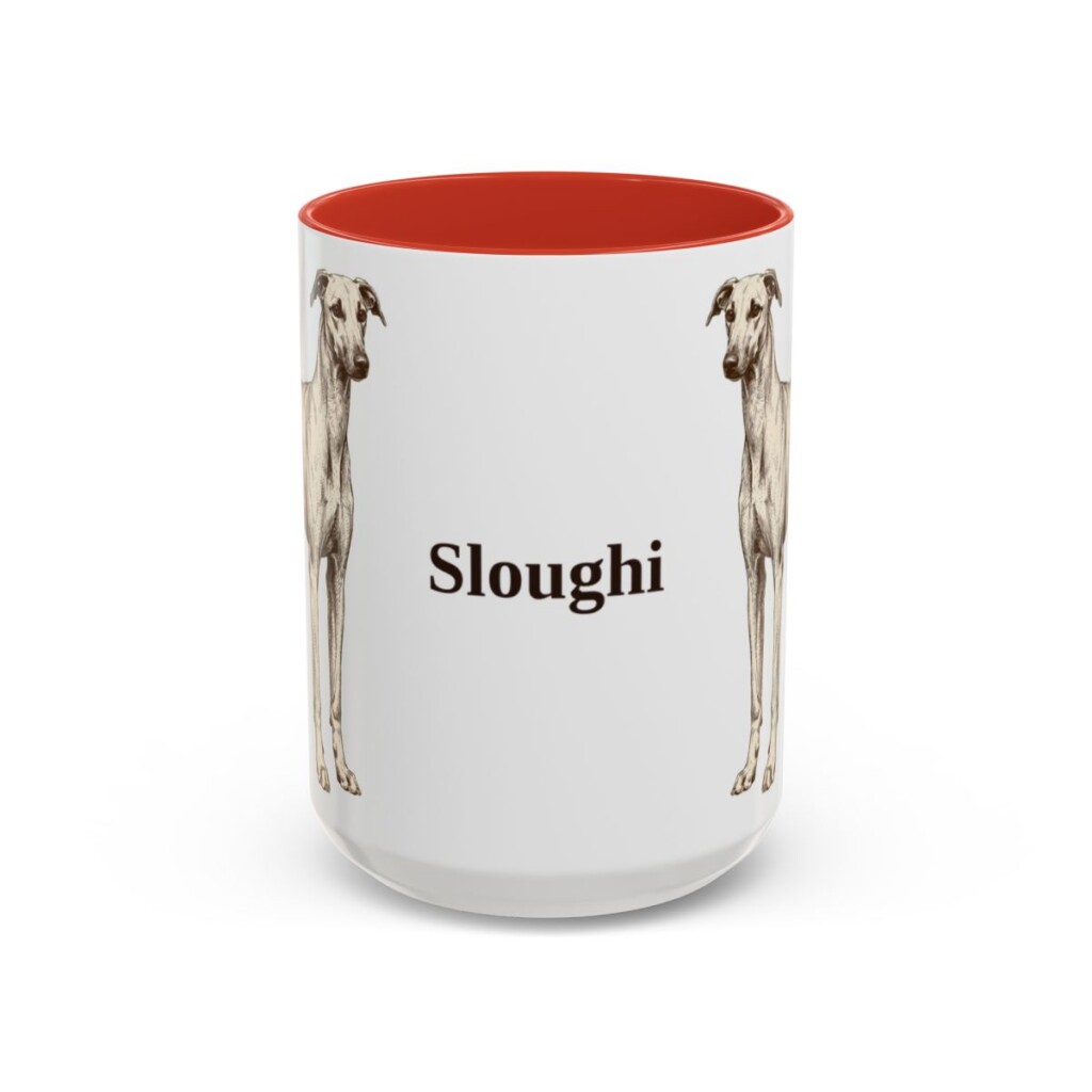 15oz Sloughi Mug, Red, front view