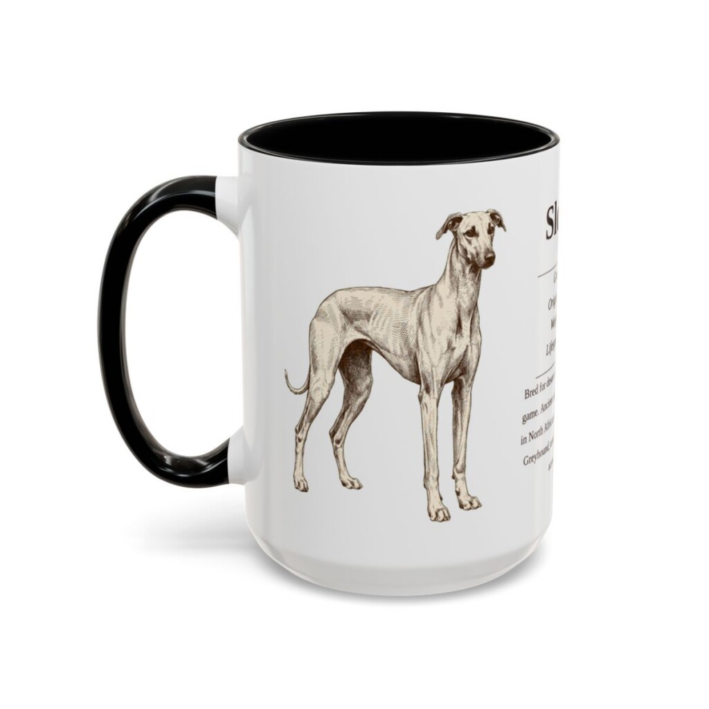 15oz Sloughi Mug, Black, left side view