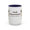 15oz-small-munsterlander-mug-latin-navy 15oz Small Munsterlander Latin Mug, Navy, front view