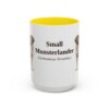 15oz-small-munsterlander-mug-latin-yellow 15oz Small Munsterlander Latin Mug, Yellow, front view