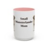 15oz Small Munsterlander Dog Mom Mug, Pink, front view
