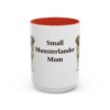 15oz Small Munsterlander Dog Mom Mug, Red, front view