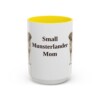 15oz Small Munsterlander Dog Mom Mug, Yellow, front view