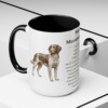 15oz Small Munsterlander Mug, Black, lifestyle photo