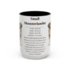 15oz Small Munsterlander Mug, Black, front view