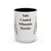 15oz-soft-coated-wheaten-terrier-mug-black-front 15oz Soft Coated Wheaten Terrier Mug, Black, front view
