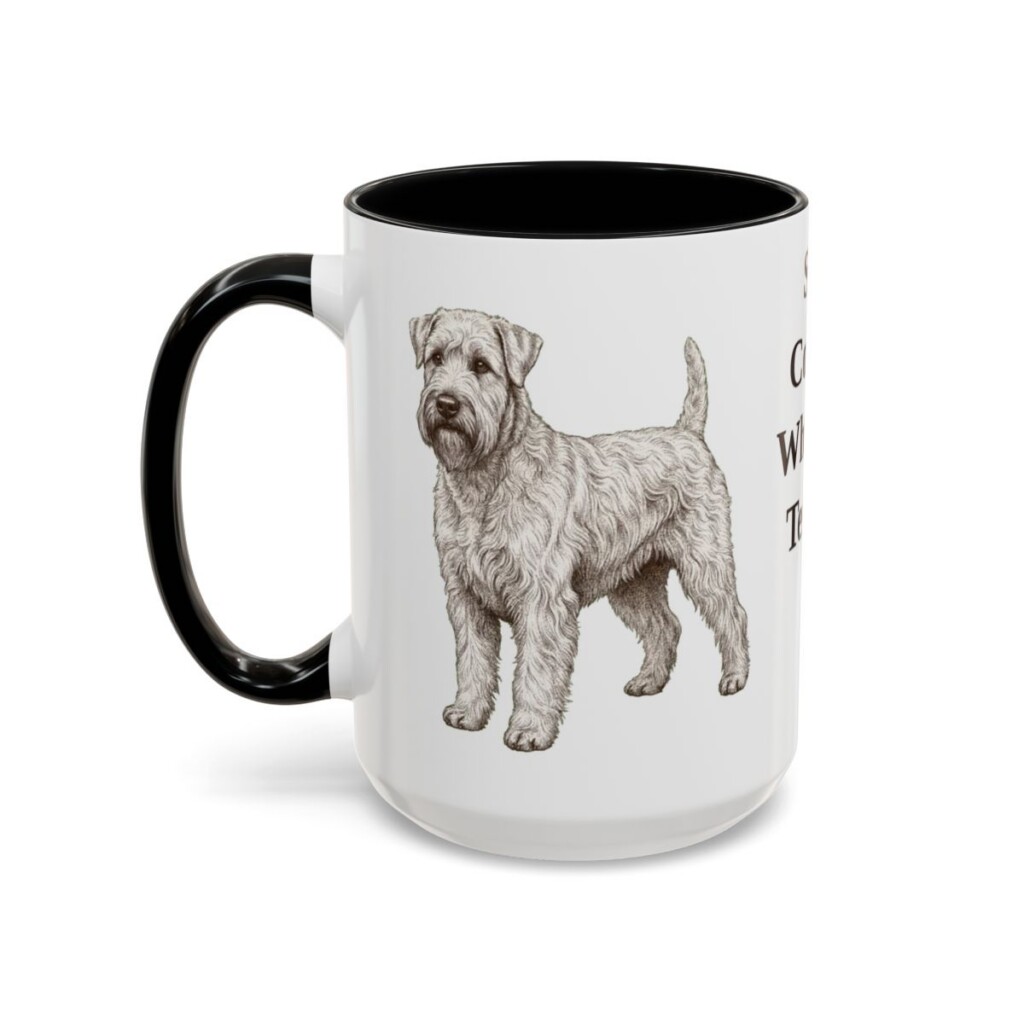 15oz-soft-coated-wheaten-terrier-mug-black-left 15oz Soft Coated Wheaten Terrier Mug, Black, left side view