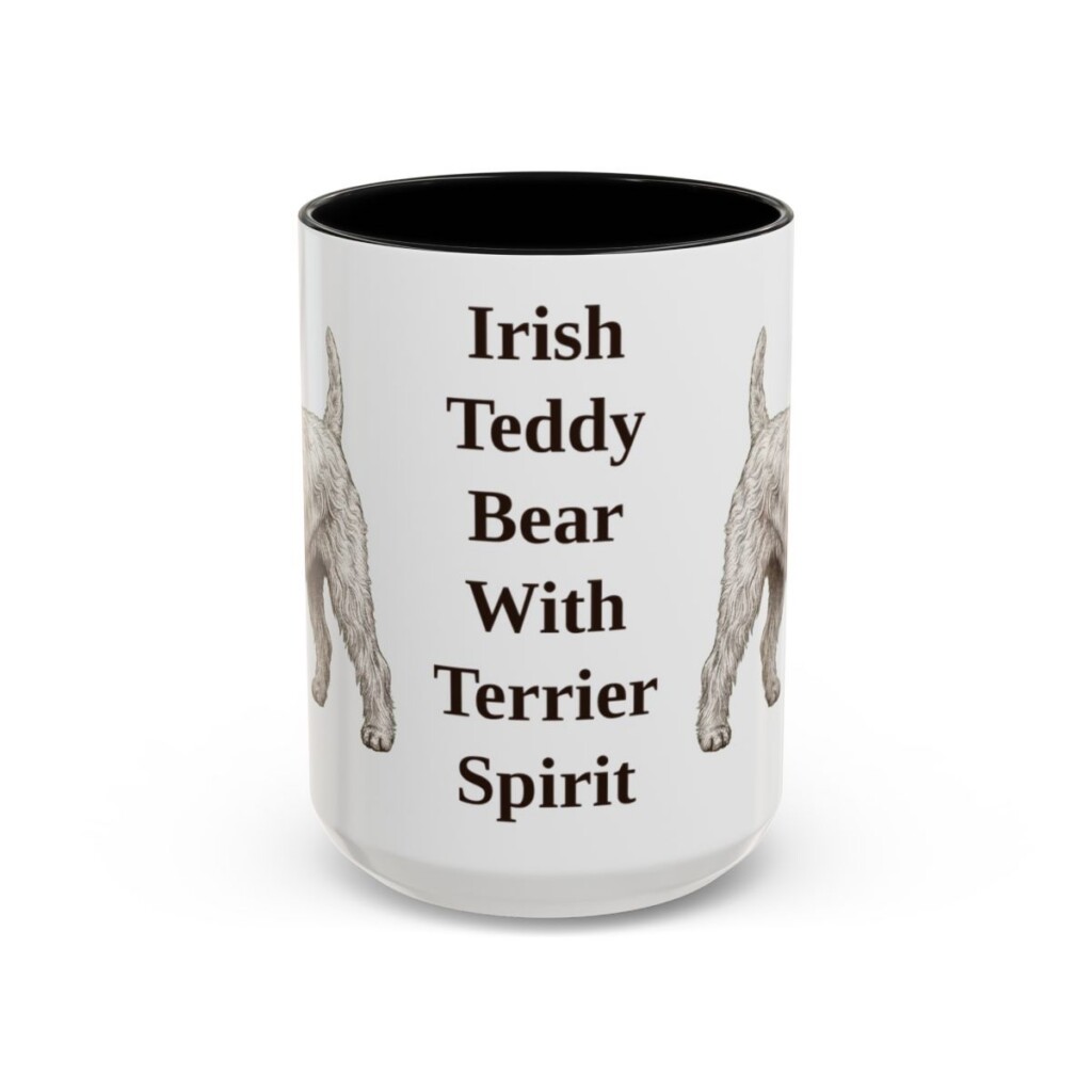 15oz-soft-coated-wheaten-terrier-mug-humor-black-front 15oz Funny Soft Coated Wheaten Terrier Mug, Black, front view