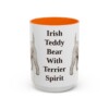 15oz-soft-coated-wheaten-terrier-mug-humor-orange 15oz Funny Soft Coated Wheaten Terrier Mug, Orange, front view