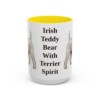 15oz-soft-coated-wheaten-terrier-mug-humor-yellow 15oz Funny Soft Coated Wheaten Terrier Mug, Yellow, front view