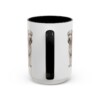 15oz Soft Coated Wheaten Terrier Latin Mug, Black, back view
