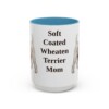 15oz Soft Coated Wheaten Terrier Dog Mom Mug, Light Blue, front view
