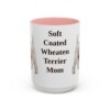 15oz Soft Coated Wheaten Terrier Dog Mom Mug, Pink, front view