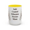 15oz Soft Coated Wheaten Terrier Dog Mom Mug, Yellow, front view