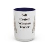 15oz-soft-coated-wheaten-terrier-mug-navy 15oz Soft Coated Wheaten Terrier Mug, Navy, front view