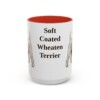 15oz-soft-coated-wheaten-terrier-mug-red 15oz Soft Coated Wheaten Terrier Mug, Red, front view