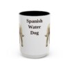 15oz Spanish Water Dog Mug, Black, front view