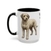 15oz Spanish Water Dog Mug, Black, left side view