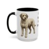 15oz Funny Spanish Water Dog Mug, Black, left side view