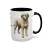 15oz Funny Spanish Water Dog Mug, Black, right side view