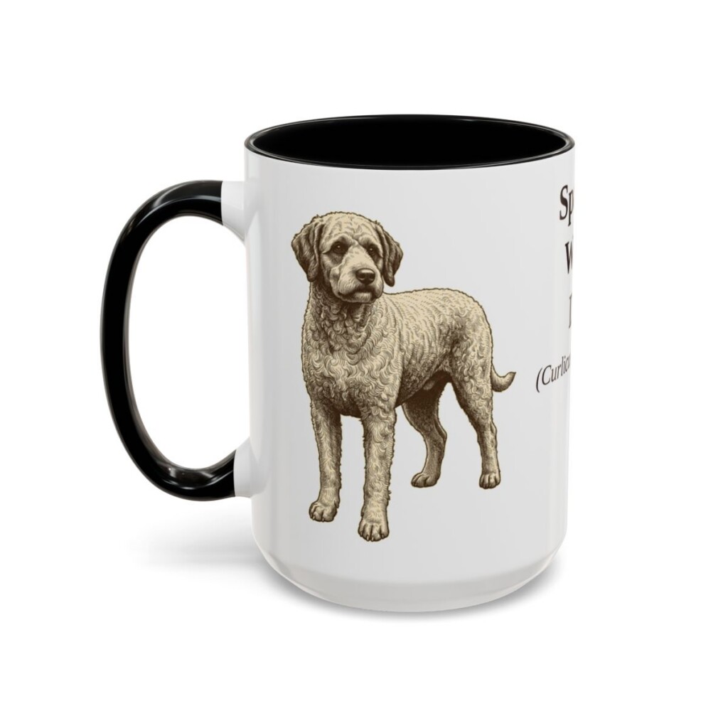 15oz-spanish-water-dog-mug-latin-black-left 15oz Spanish Water Dog Latin Mug, Black, left side view