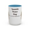 15oz-spanish-water-dog-mug-latin-light-blue 15oz Spanish Water Dog Latin Mug, Light Blue, front view