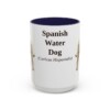 15oz-spanish-water-dog-mug-latin-navy 15oz Spanish Water Dog Latin Mug, Navy, front view
