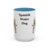 15oz Spanish Water Dog Mug, Light Blue, front view
