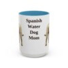 15oz Spanish Water Dog Dog Mom Mug, Light Blue, front view