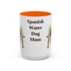 15oz Spanish Water Dog Dog Mom Mug, Orange, front view