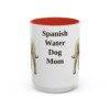 15oz Spanish Water Dog Dog Mom Mug, Red, front view