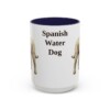 15oz Spanish Water Dog Mug, Navy, front view