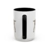15oz Funny Spinone Italiano Mug, Black, back view