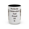 15oz Funny Spinone Italiano Mug, Black, front view