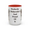 15oz Funny Spinone Italiano Mug, Red, front view